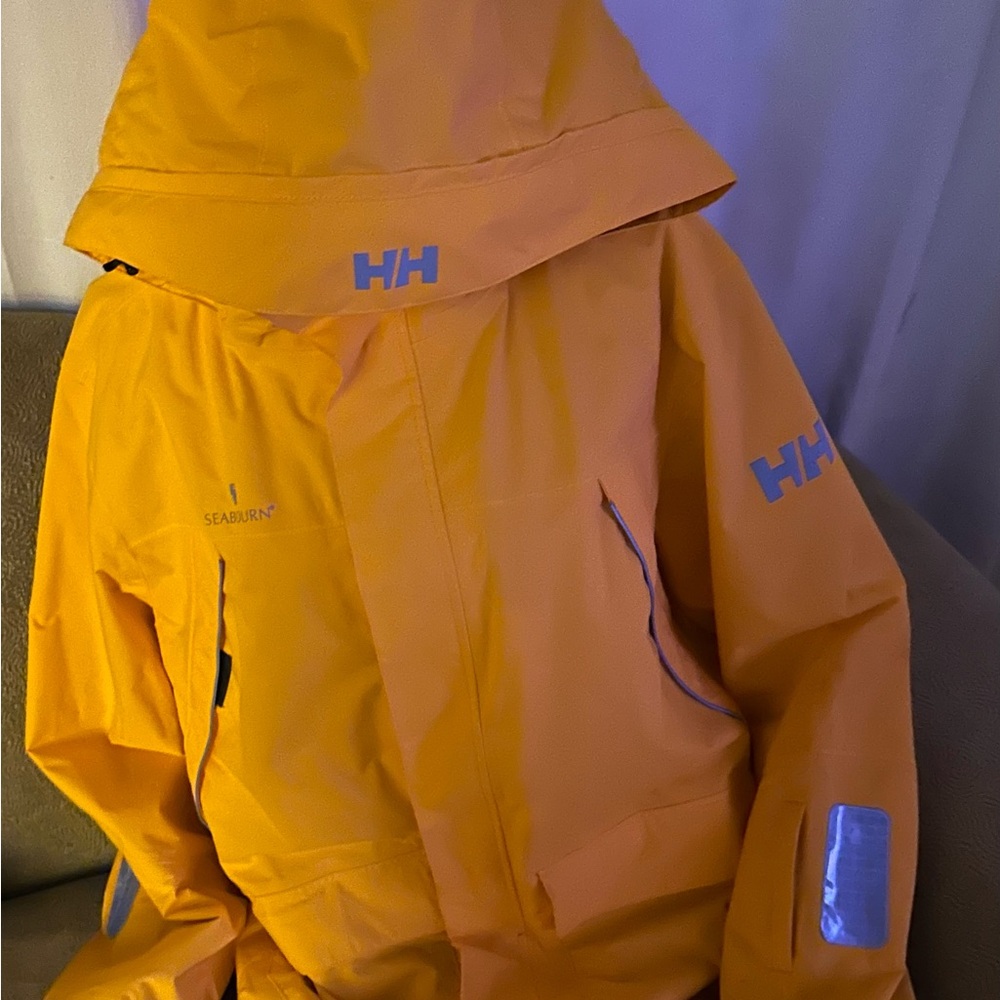 Helly Hansen seabourn men’s Size XL Orange , polar shield Performance Jacket - Picture 12 of 15